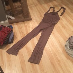 olive/brown jumpsuit